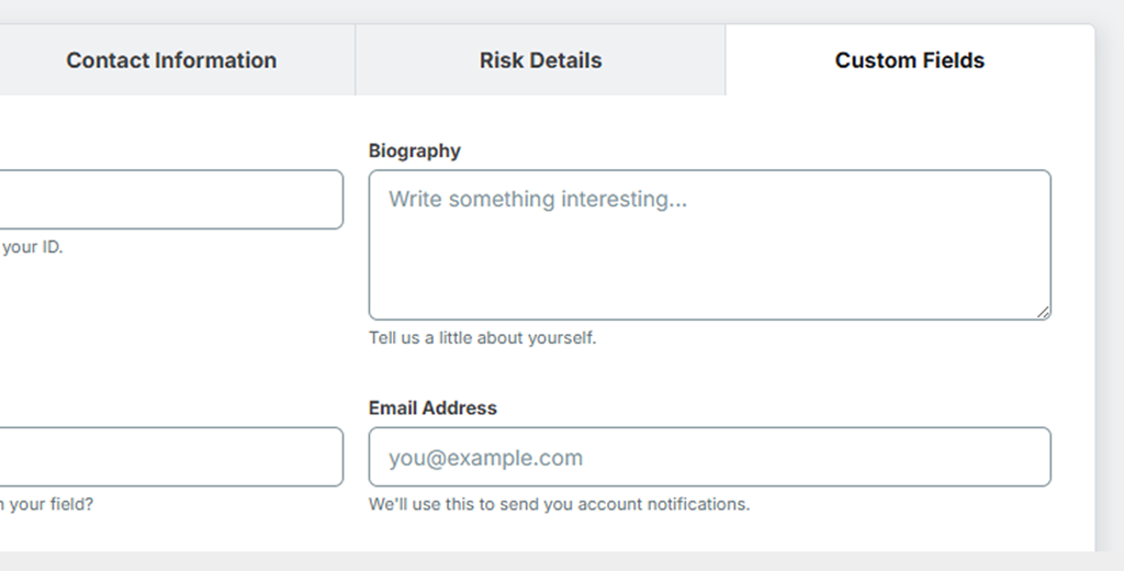 Custom Fields