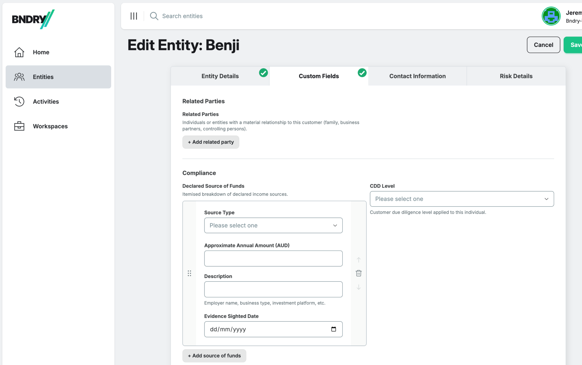 Custom Fields